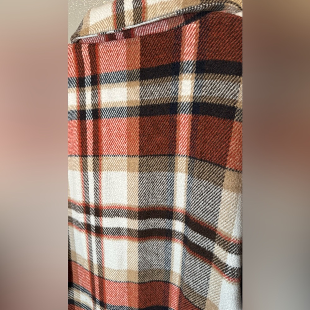 PRETTYGARDEN Plaid Long Coat with Pockets - Picture 6 of 8